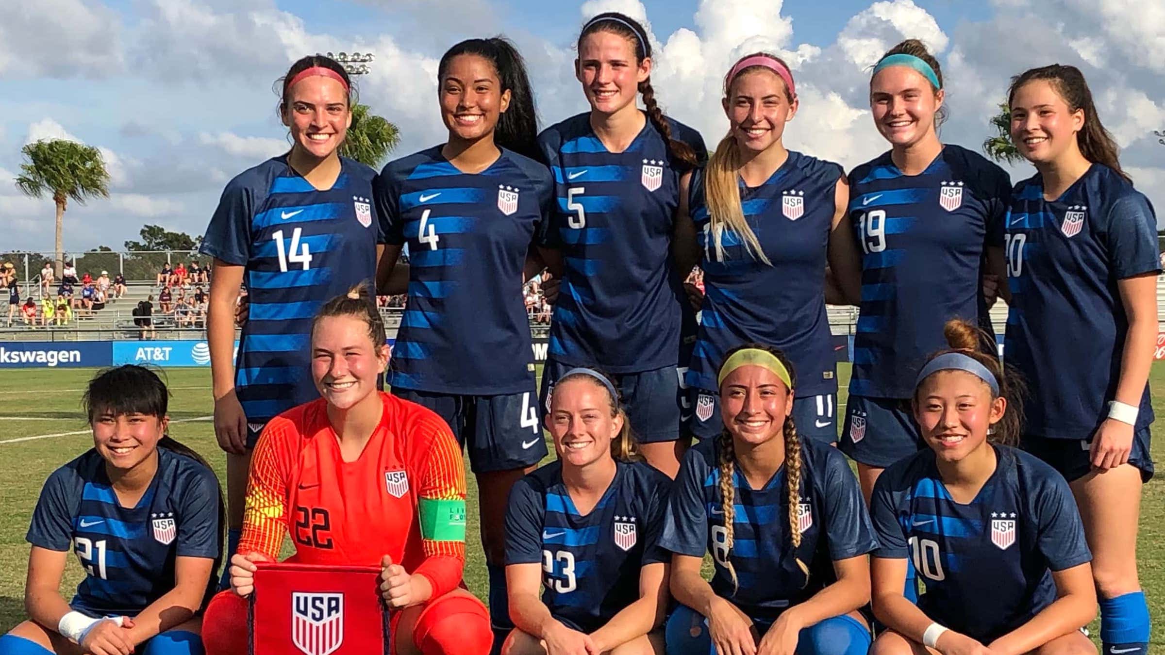 Three WCFC Players join US U20 Women's National Team Nike Friendlies Tournament 
